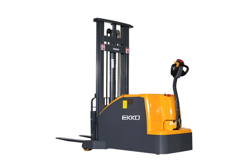 EKKO Counterbalanced Walkie Stacker 3000 lb Capacity 130'' Raise Height EK14C-130