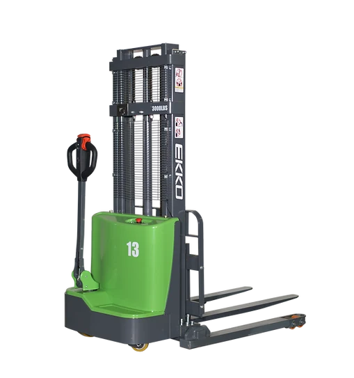EKKO Lithium Straddle Stacker 2800 lb Capacity 145" Height EB13C-145LI