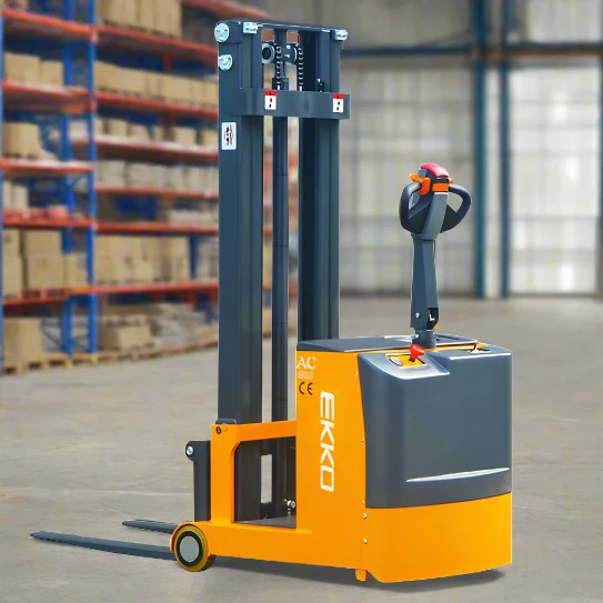 Electric Counterbalanced Walkie Stacker | 1550 lbs. | Lift Height 118''| EKKO EK07S
