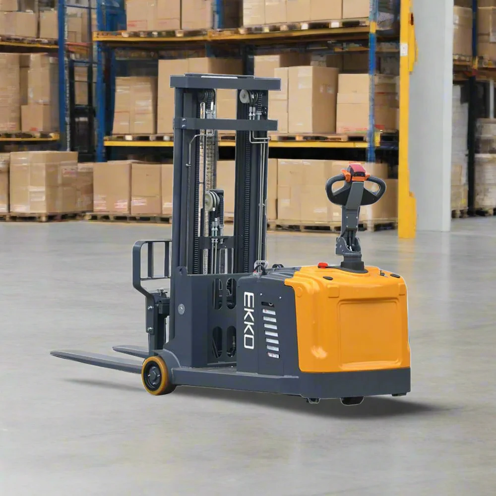 Electric Counterbalanced Walkie Stacker | 2860 lbs. | Lift Height 177''| EKKO EK13S-177
