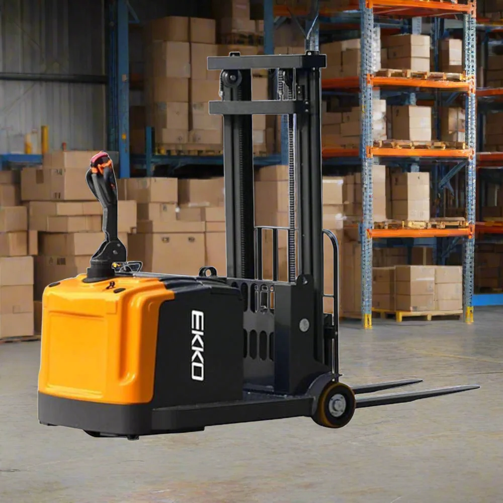 Electric Counterbalanced Walkie Stacker | 3300 lbs. | Lift Height 138''| EKKO EK14-138