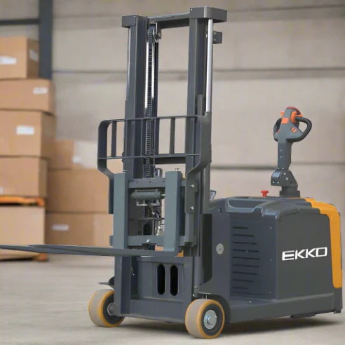 Electric Counterbalanced Walkie Stacker | 3300 lbs. | Lifting 130''| EKKO EK14S-130