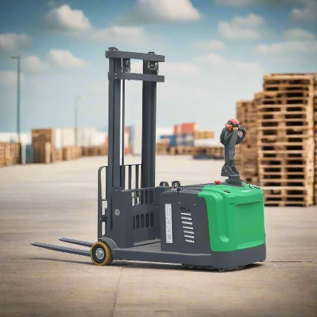 Electric Counterbalanced Walkie Stacker | Lithium | 3300 lbs. | Lift Height 189''| EKKO EK14S-189LI
