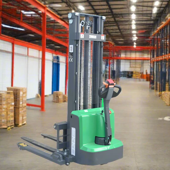 Electric Straddle Stacker | 2800 lbs Capacity | Lift Height 119'' | EKKO EB13ES-LI