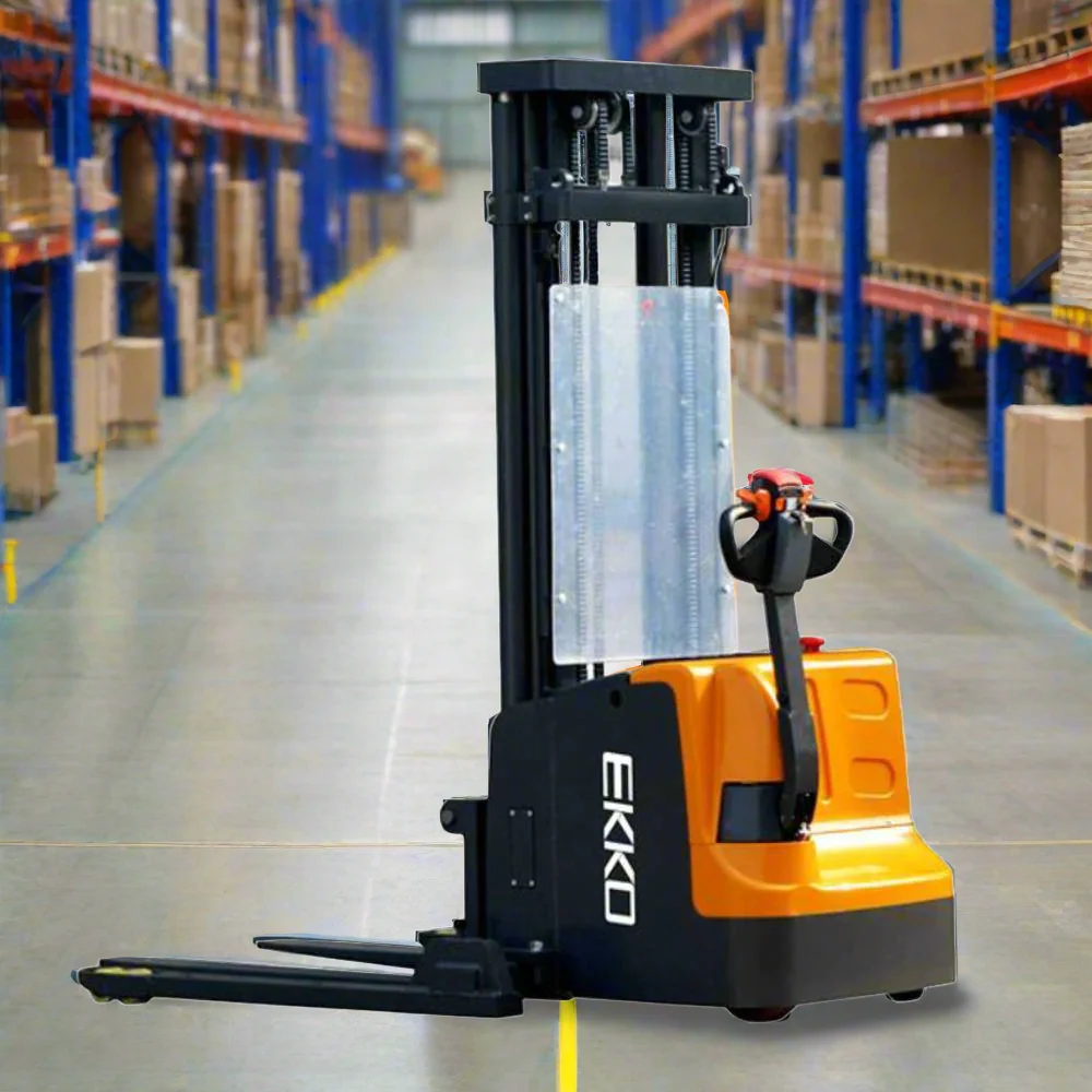 Electric Straddle Stacker | 4400 lbs Capacity | Lift Height 177'' | EKKO EB20E