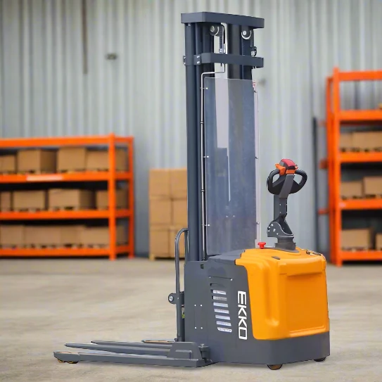 Electric Straddle Stacker | 4400 lbs Capacity | Lift Height 216'' | EKKO EB16EA