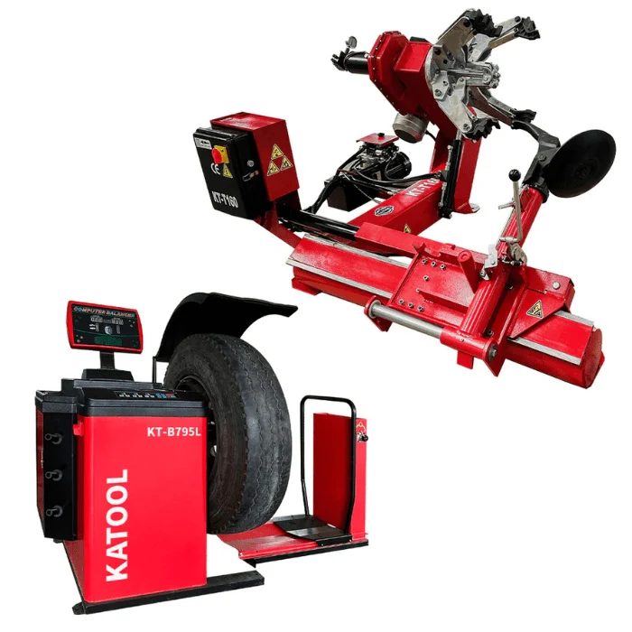 Heavy-Duty Tire Changer Machine KT-T160 & Wheel Balancer KT-B795L Combo