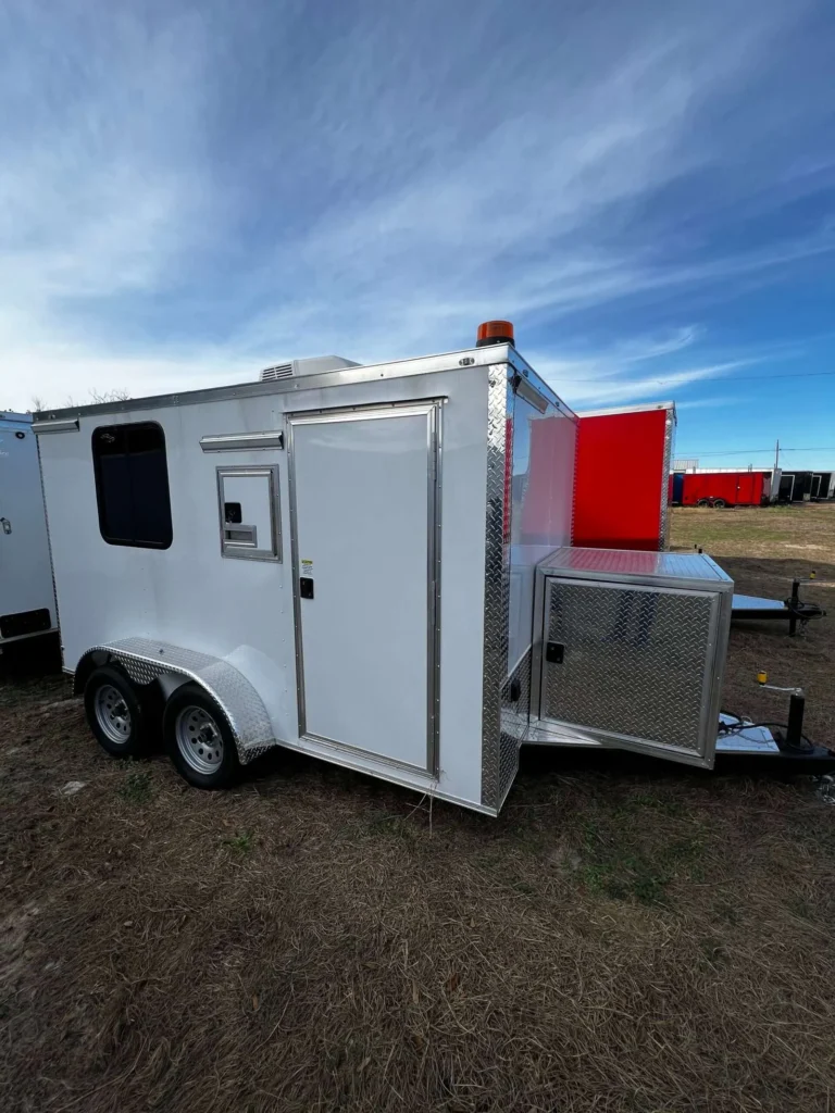 Hook and Line Cargo Custom 7x12 Tandem Axle Splicing Trailer