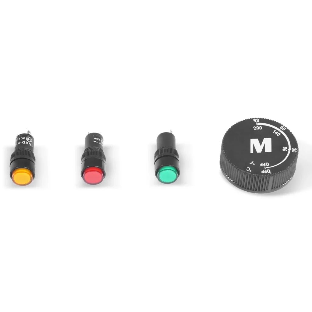MechMaxx ( 1 Pack / 1 Set ) Indicator Lights & Thermostat Knob (for SKU: 204002, 204003, 204004, 204006, 204007, 204008, 204010, 204011, 204012)