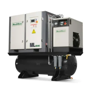 MechMaxx 300021 20HP Rotary Screw Air Compressor with Dryer & 105-Gal Tank – 78 CFM Industrial Air System