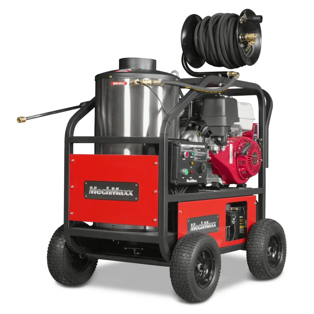 MechMaxx 4000 PSI 4 GPM HONDA E-Start Engine Hot Water Pressure Washer with Hose Reel, HPW40H