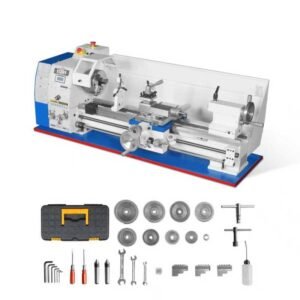 MechMaxx 500007 11" x 30" Variable Speed Metal Lathe – 2HP Brushless Motor, 1.5" Spindle Bore