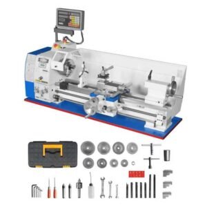 MechMaxx 500008 11" x 30" Metal Lathe with DRO – 2HP Brushless Motor, Variable Speed 0-2000 RPM
