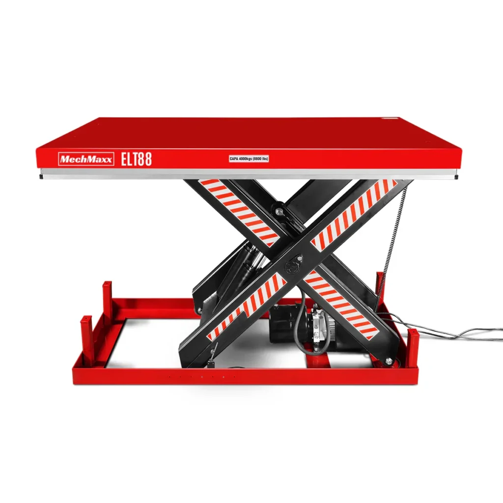 MechMaxx 8800lbs Capacity Stationary Hydraulic Lift Table, 66.9" x 47.2" Platform, 43.3" Height, UL Certified Motor, ELT88