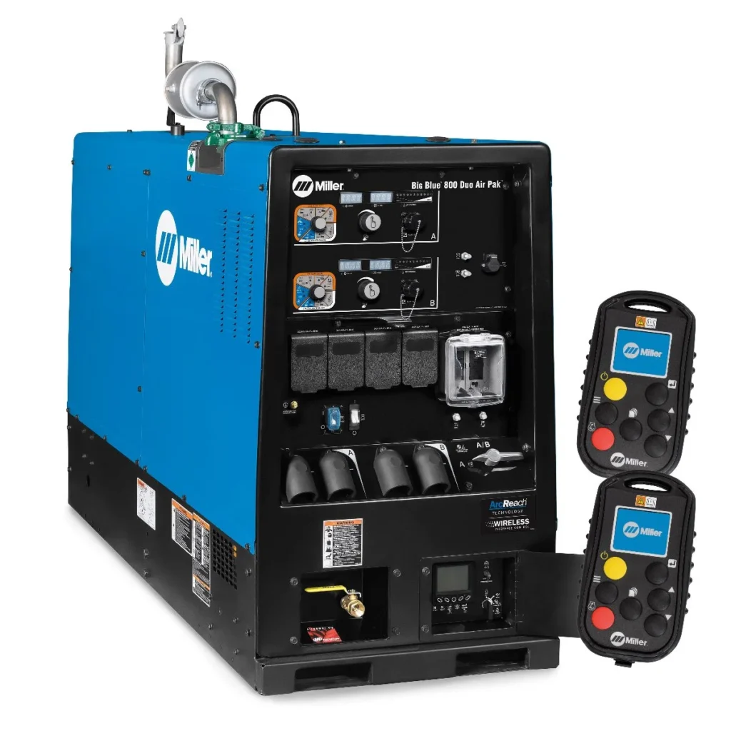 Miller Big Blue 800 Duo Air Pak Truck Mount Spec w/ Wireless Interface Control - 907752004