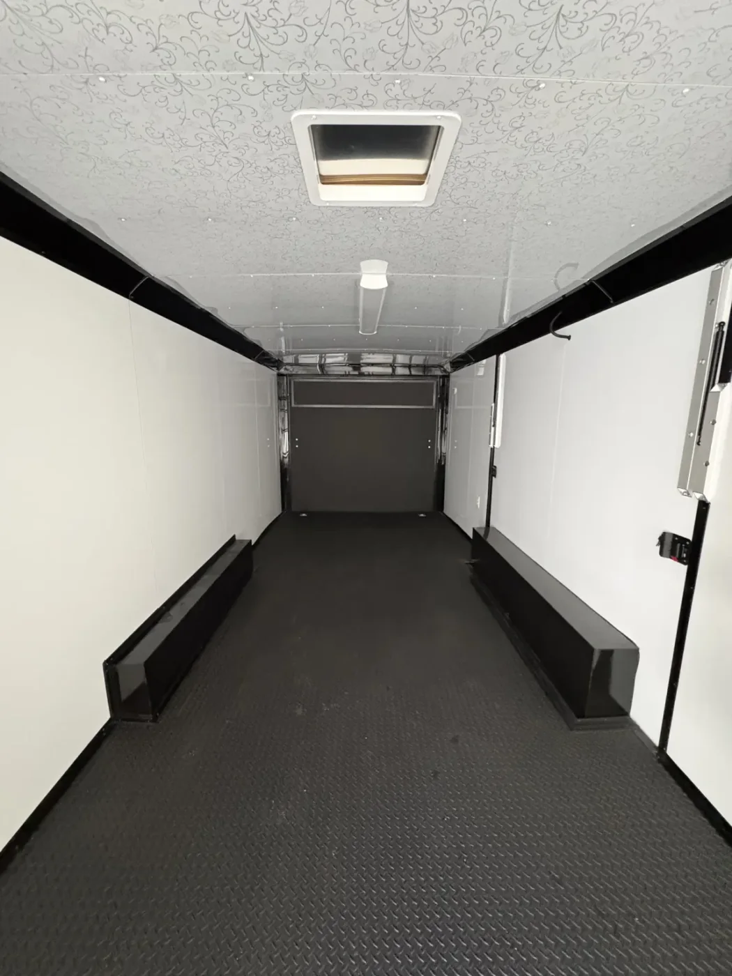 8.5x28TA2 Quality Cargo Race Trailer Charcoal Blackout Package - Gallery View 4