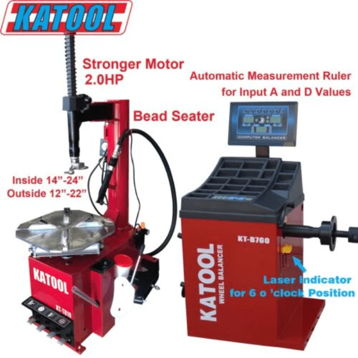 Tire Changer KT-T810 & Wheel Balancer KT-B760 Combo