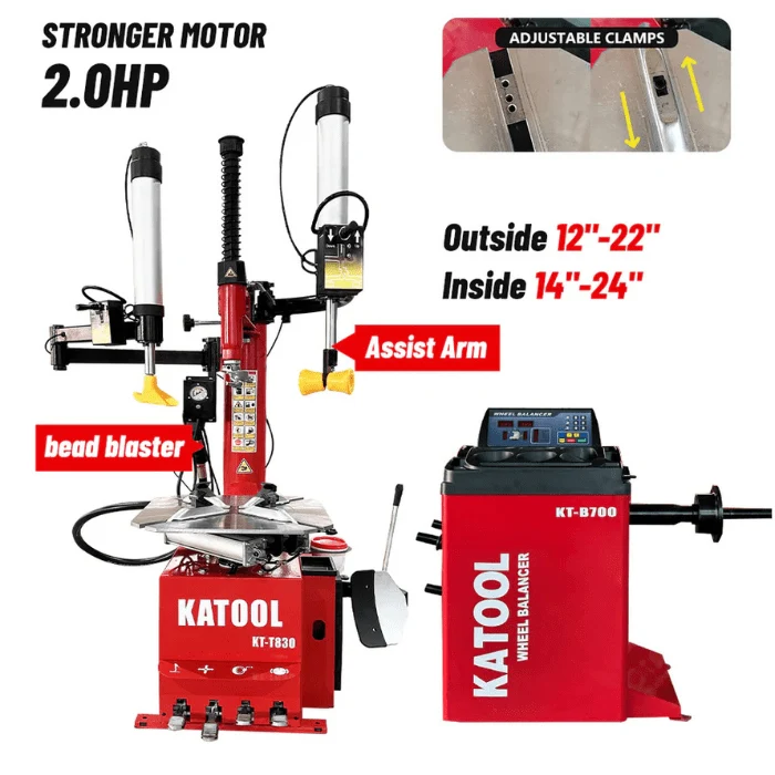 Tire Changer KT-T830 & Wheel Balancer KT-B700 Combo