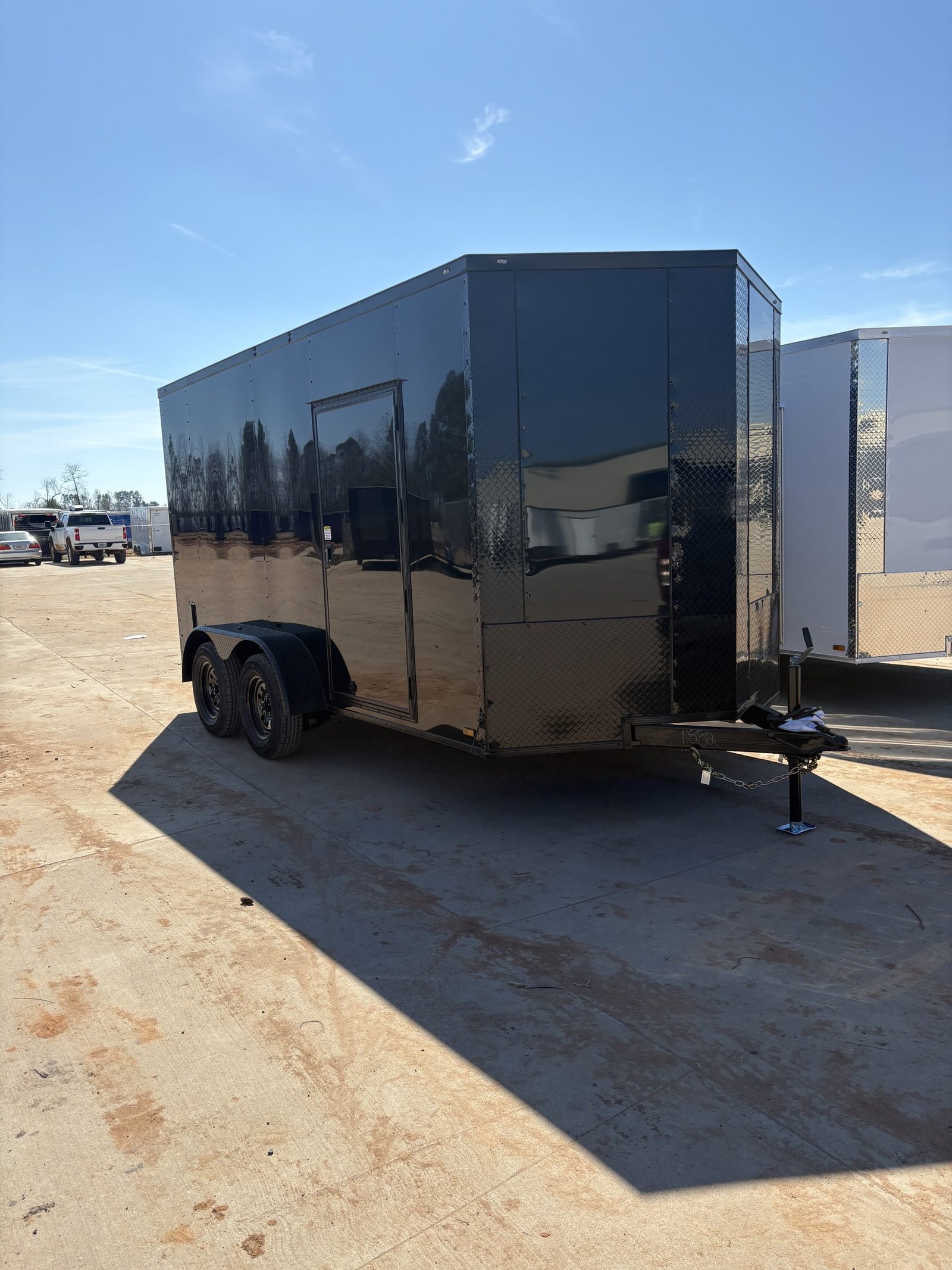 Titanium Cargo 7x14 Tandem Axle Black Blackout Enclosed Cargo Trailer