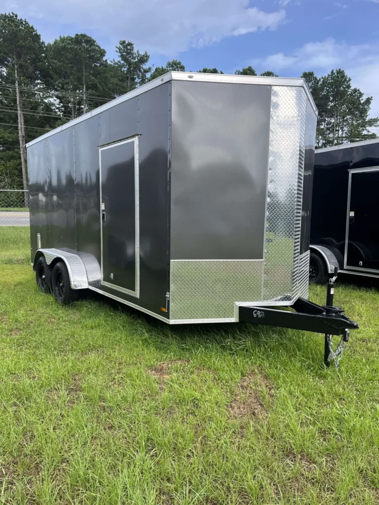 Titanium Cargo 7x16 Tandem Axle Charcoal Enclosed Cargo Trailer