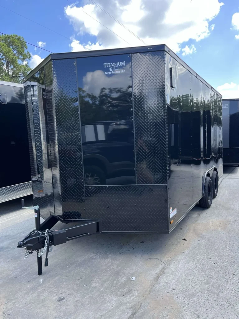 Titanium Cargo 8.5x16 Tandem Axle Black Blackout Enclosed Cargo Trailer