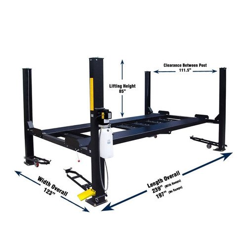Tuxedo FP9K-DX-XLT 9,000 lb Deluxe Storage Lift Extended Length / Height -... - Image 3