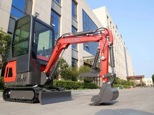 TYPHON TERROR ONE Mini Excavator – 1.1 Ton Trench Digger with Cabin, Hydraulic T - Image 2