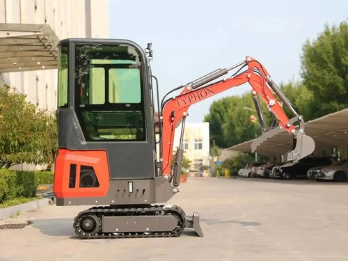 TYPHON TERROR ONE Mini Excavator – 1.1 Ton Trench Digger with Cabin, Hydraulic T - Image 3