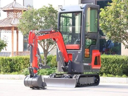 TYPHON TERROR ONE Mini Excavator – 1.1 Ton Trench Digger with Cabin, Hydraulic T - Image 5