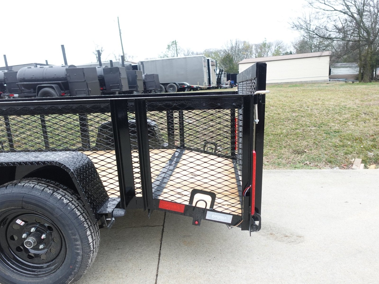 5x10 Dovetail Utility Trailer 2ft Mesh sides 3500lb Axle - Image 5