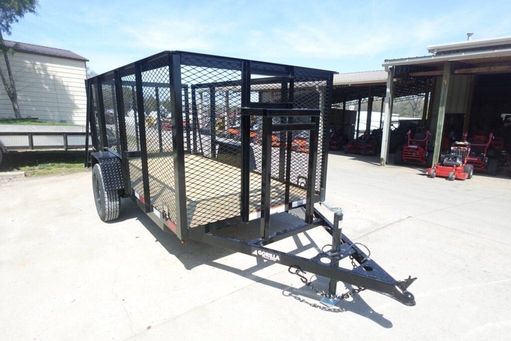 5x10 Straight Deck Debris Loader Utility Trailer (1) 3500lb Axle