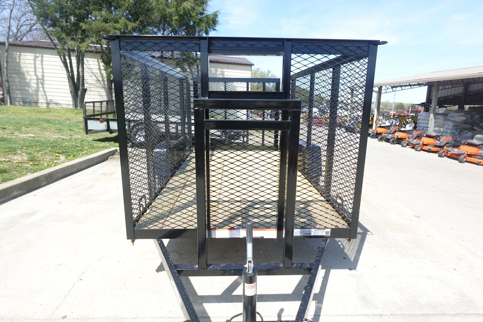 5x10 Straight Deck Debris Loader Utility Trailer (1) 3500lb Axle - Image 5