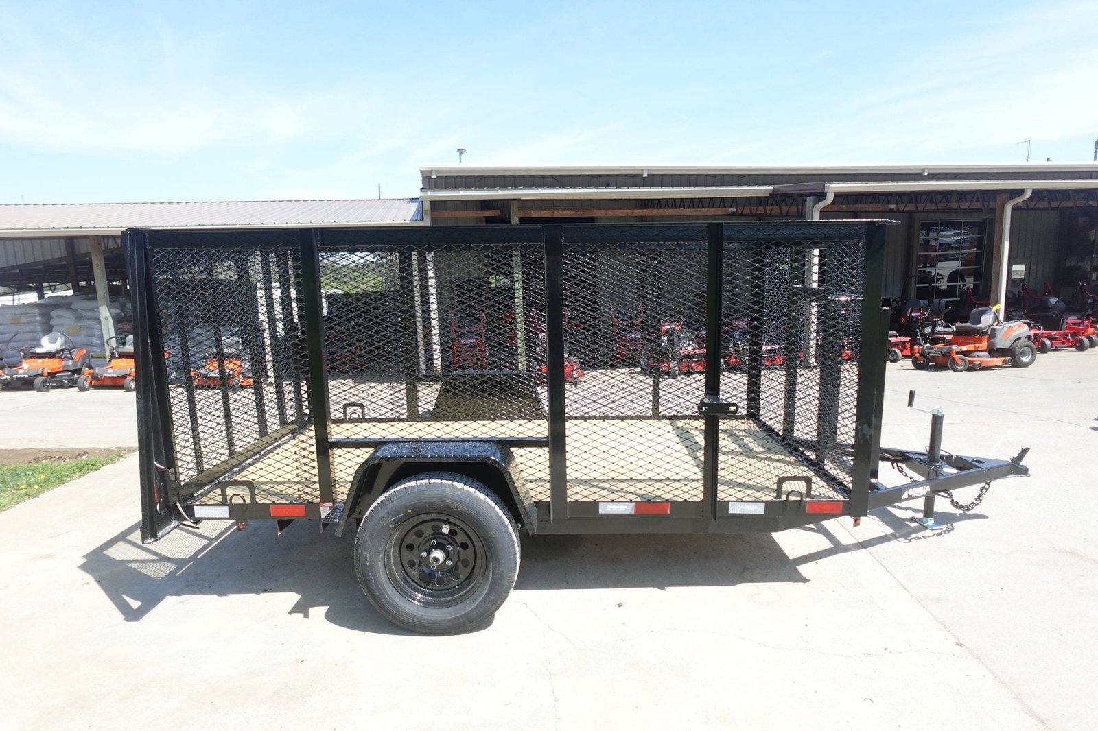 5x10 Straight Deck Debris Loader Utility Trailer (1) 3500lb Axle - Image 6