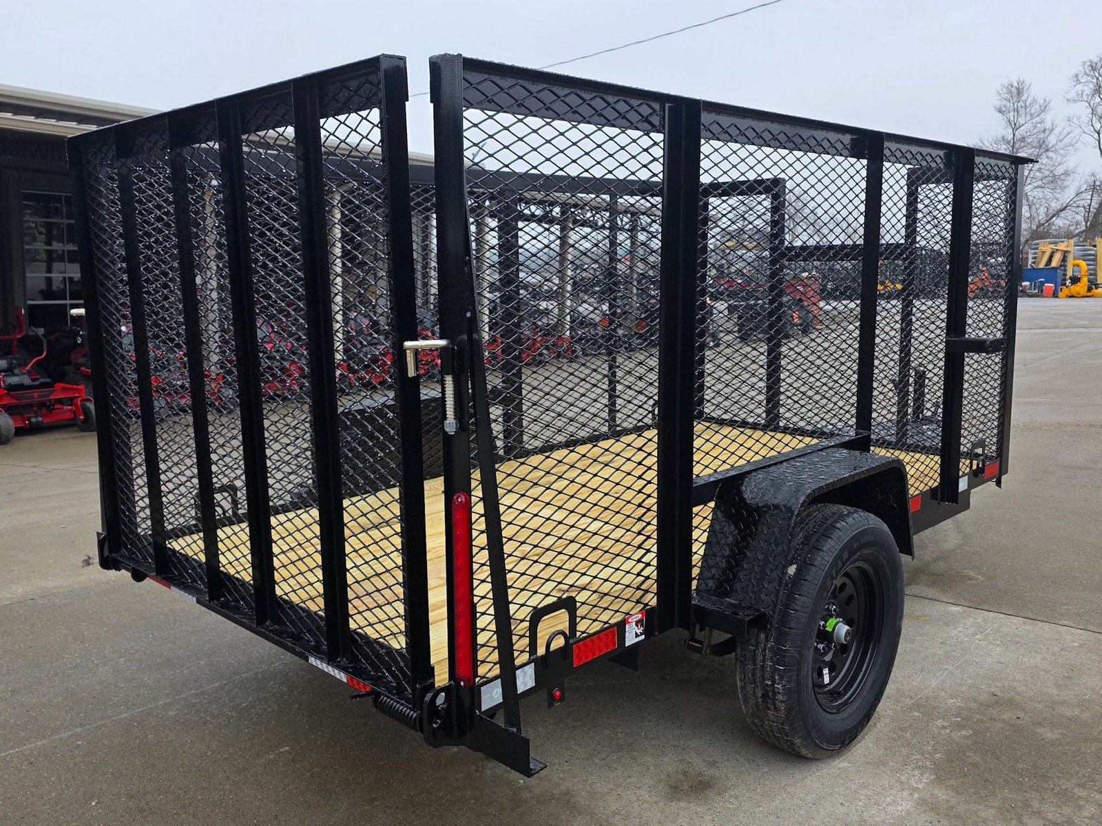 5x10 Straight Deck Debris Loader Utility Trailer (1) 3500lb Axle and Extended Platform - Image 6