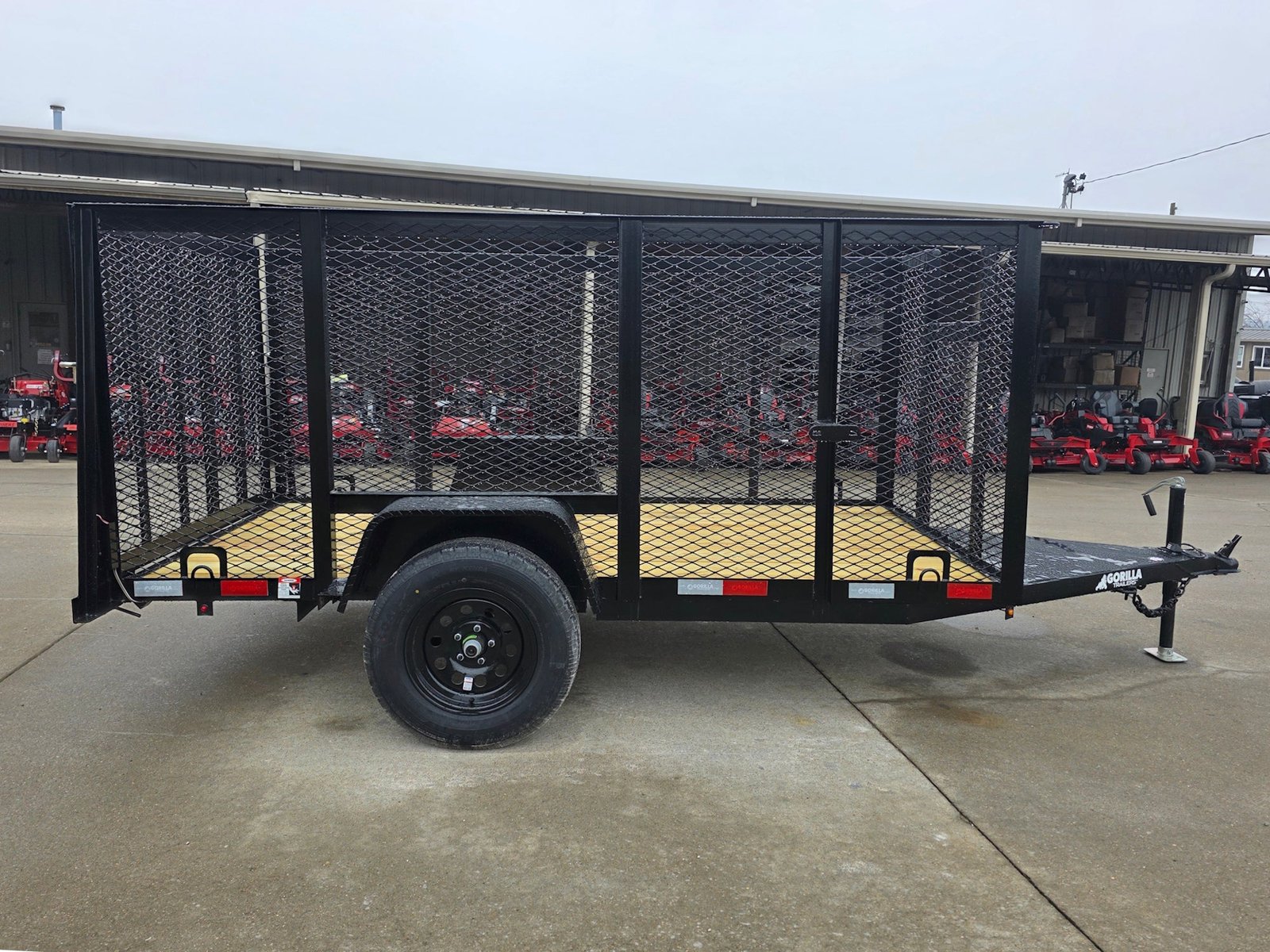 5x10 Straight Deck Debris Loader Utility Trailer (1) 3500lb Axle and Extended Platform - Image 7