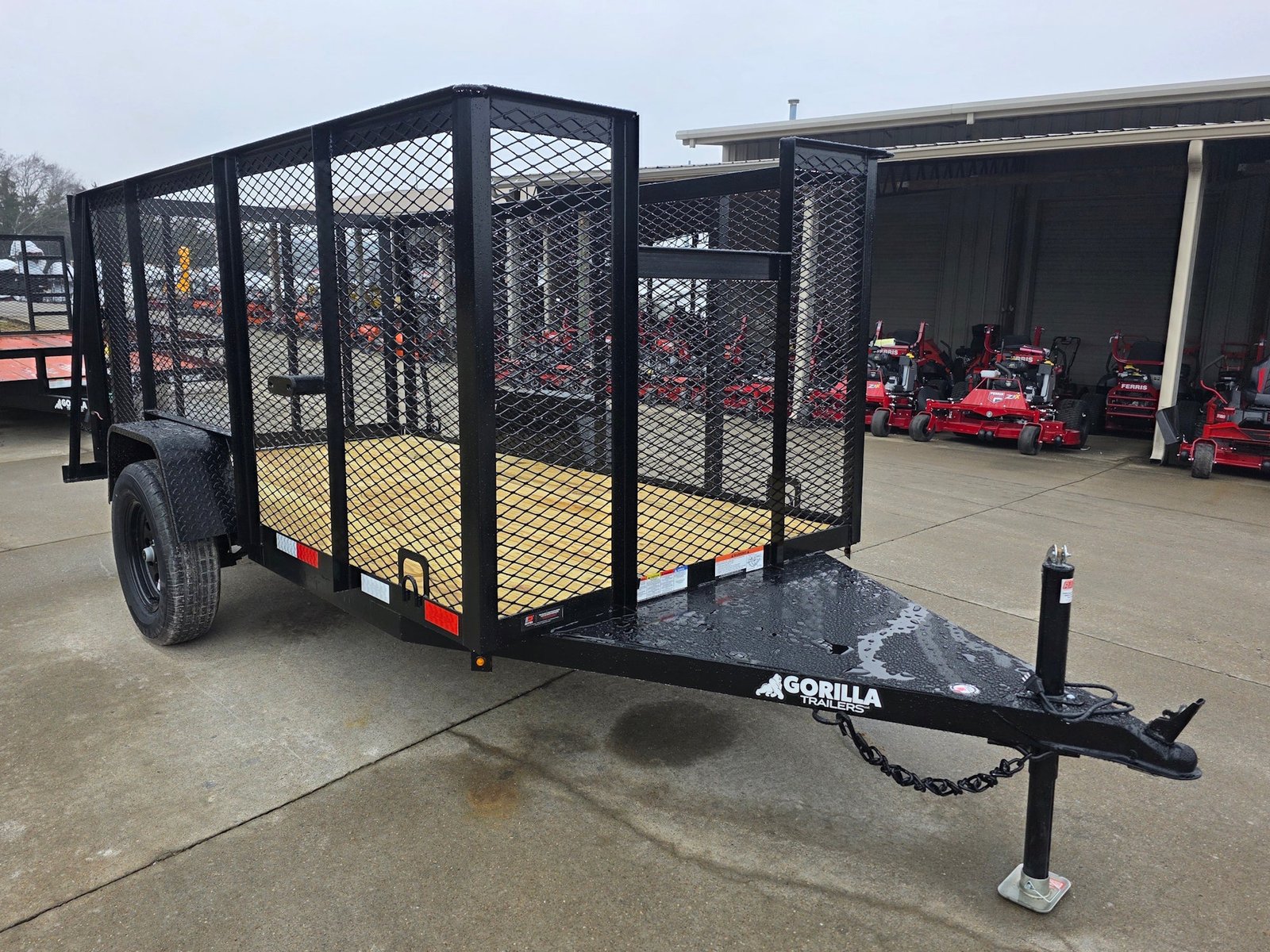 5x10 Straight Deck Debris Loader Utility Trailer (1) 3500lb Axle and Extended Platform - Image 8