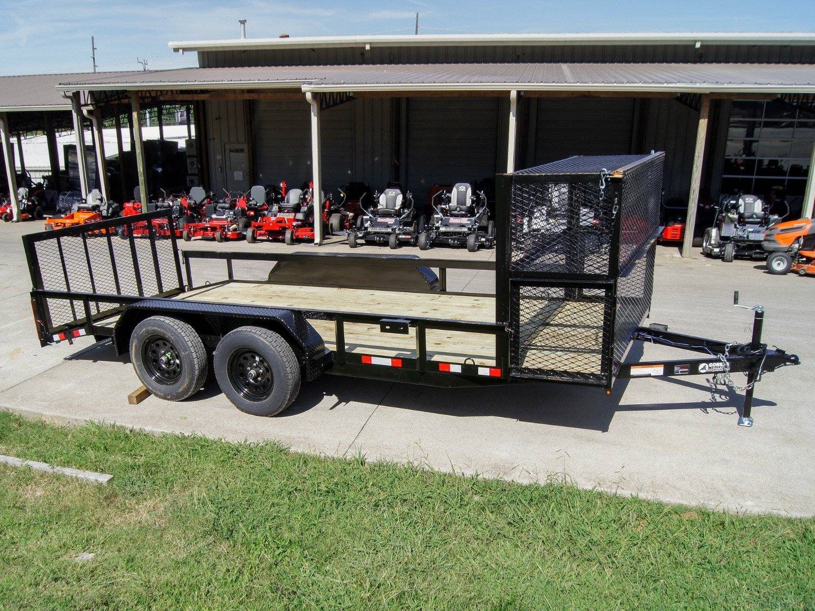 6.4x16 Dovetail Utility Trailer Stacked Baskets (2) 3500lb Axles - Image 7