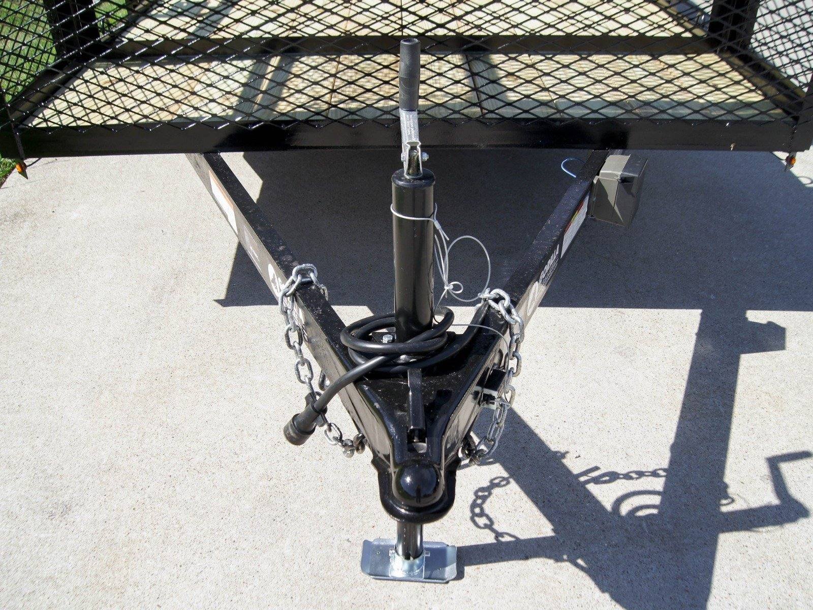 6.4x16 Dovetail Utility Trailer Stacked Baskets (2) 3500lb Axles - Image 9