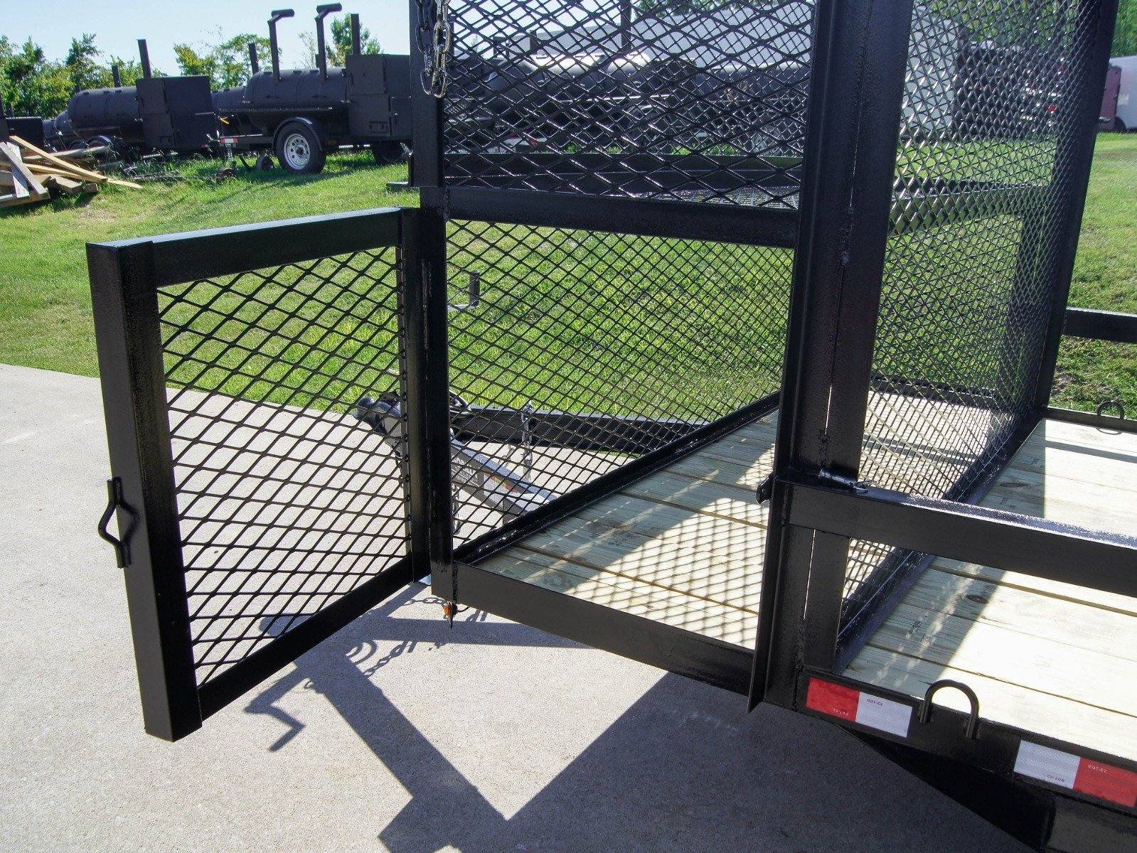 6.4x16 Dovetail Utility Trailer Stacked Baskets (2) 3500lb Axles - Image 10