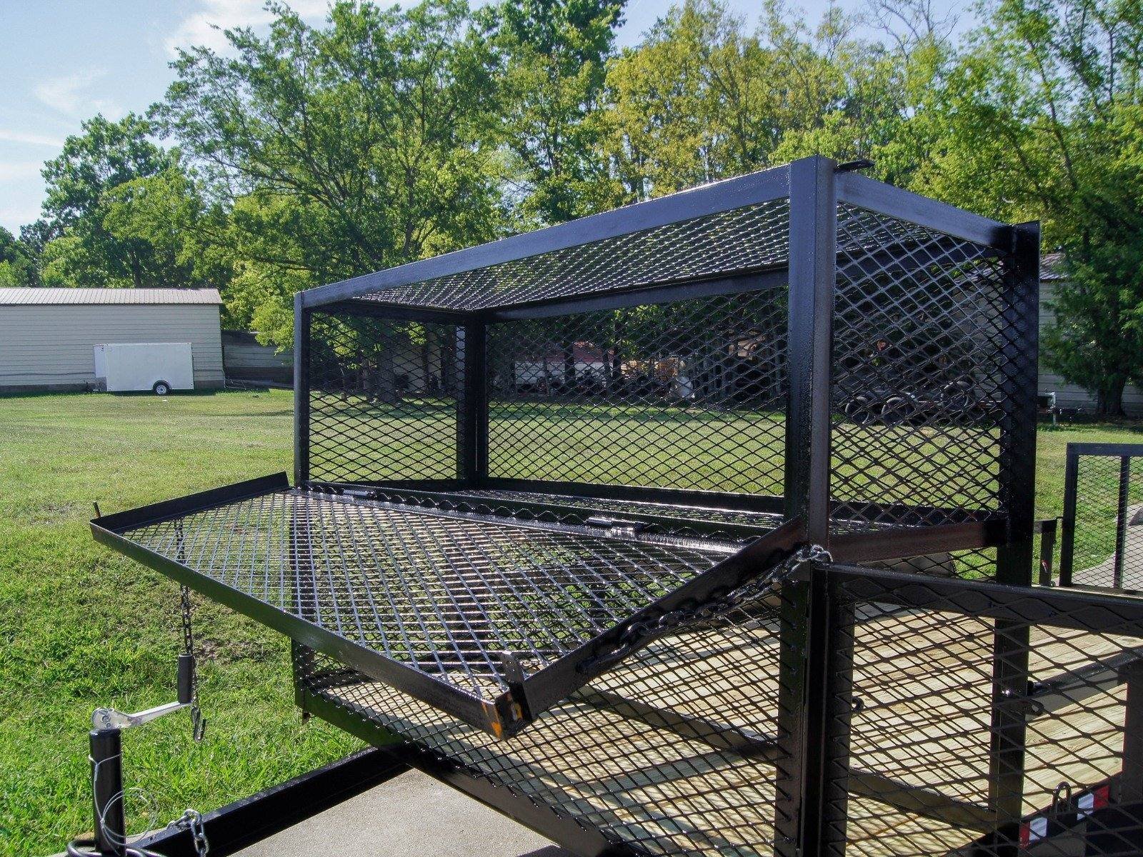 6.4x16 Dovetail Utility Trailer Stacked Baskets (2) 3500lb Axles - Image 11