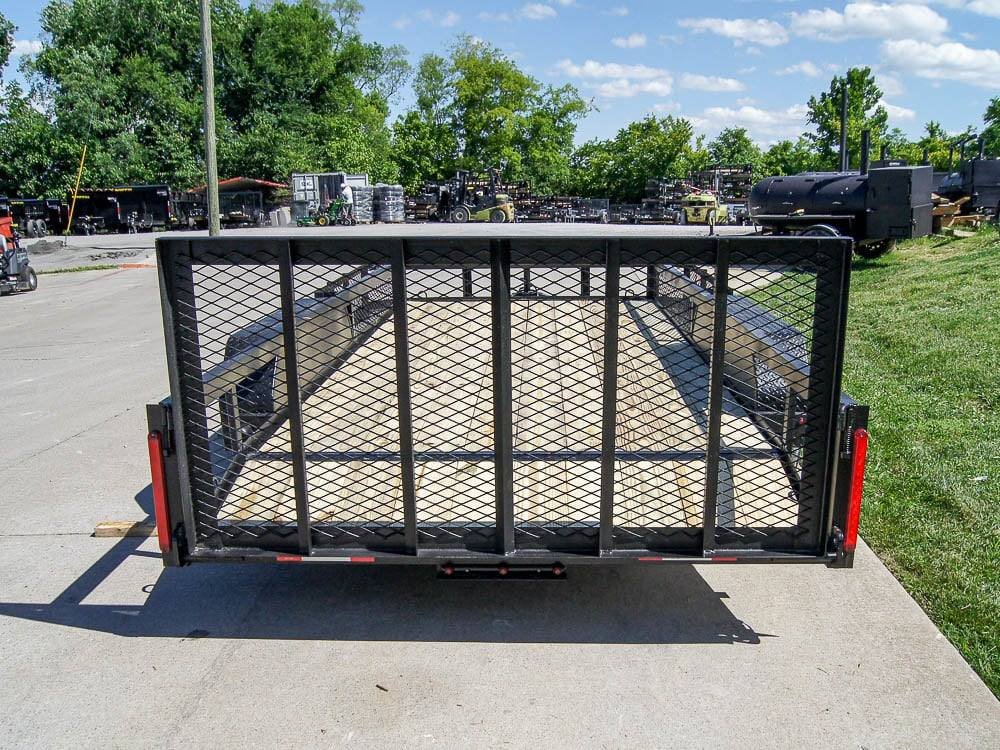 6.4x16 Dovetail Utility Trailer with Side Baskets (2) 3500lb Axles - Image 6
