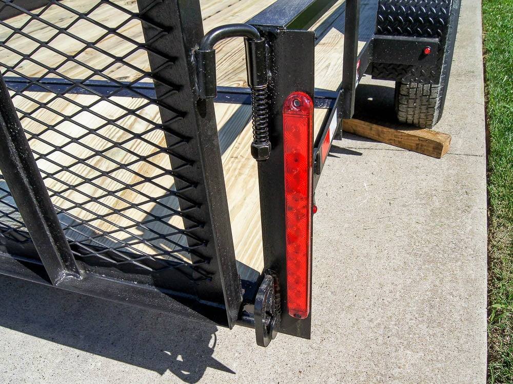 6.4x16 Dovetail Utility Trailer with Side Baskets (2) 3500lb Axles - Image 11