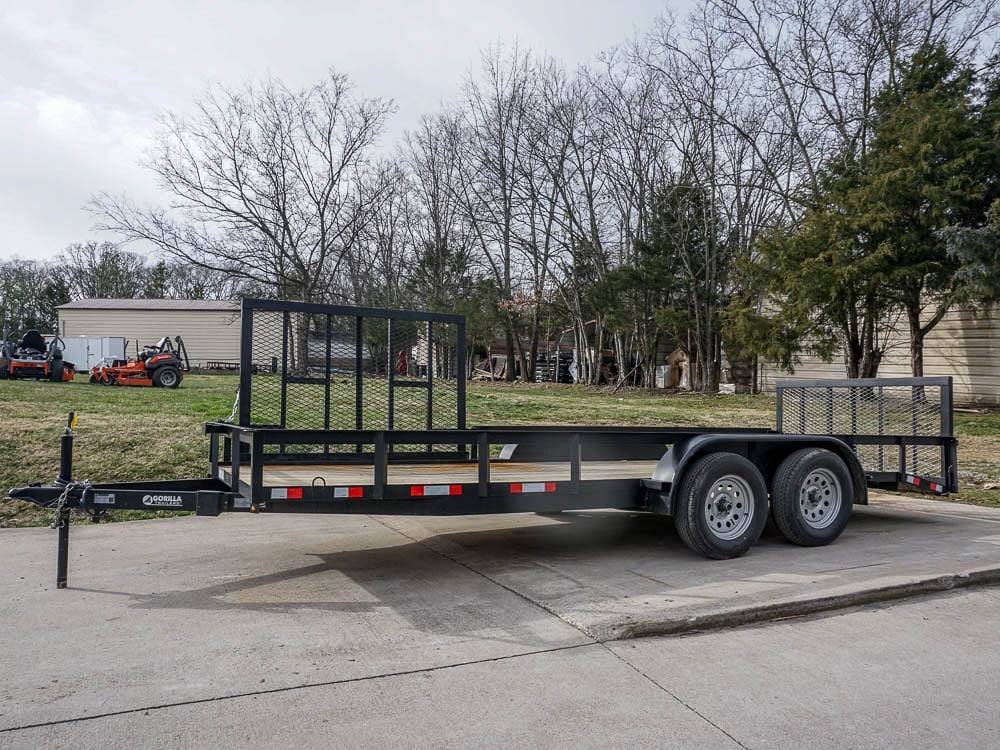 6.4x18 Dovetail Utility Trailer with Side Gate (2) 3,500lb Axle - Image 2