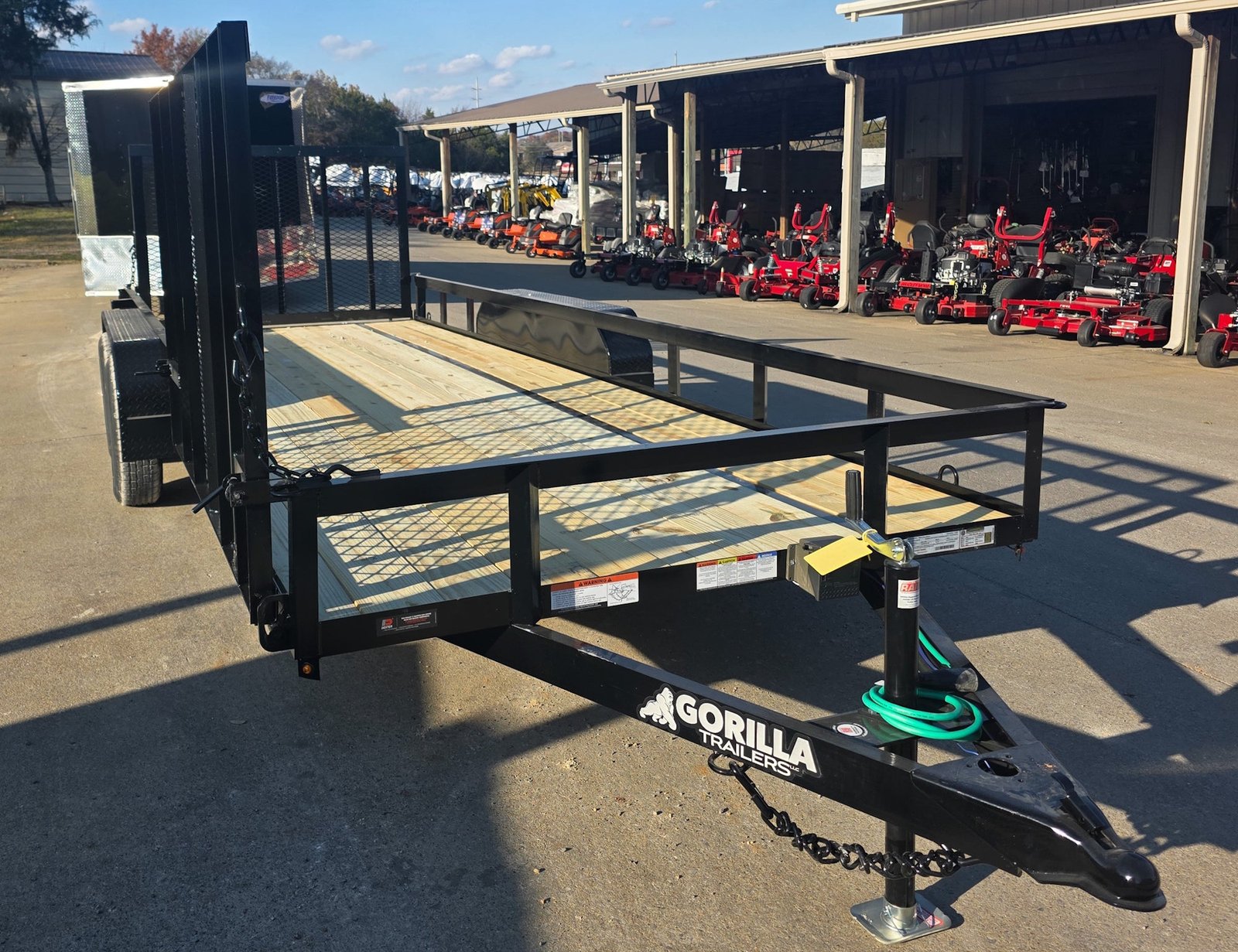 6.4x18 Straight Deck Utility Trailer with Side Gate (2) 3,500lb Axle - Image 2