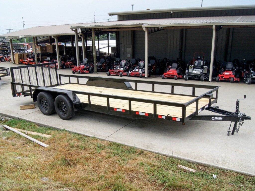 6.4x20 Dovetail Utility Trailer (2) 3500lb Axles 7K GVWR