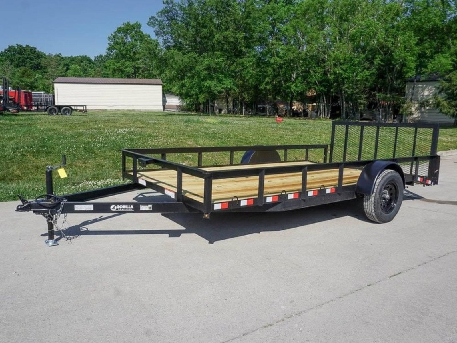 7x14 Dovetail Utility Trailer 3,500lb Axle