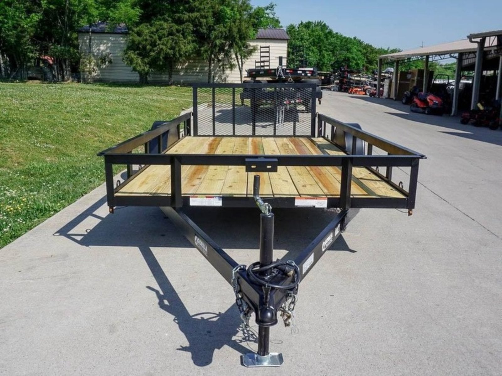 7x14 Dovetail Utility Trailer 3,500lb Axle - Image 2