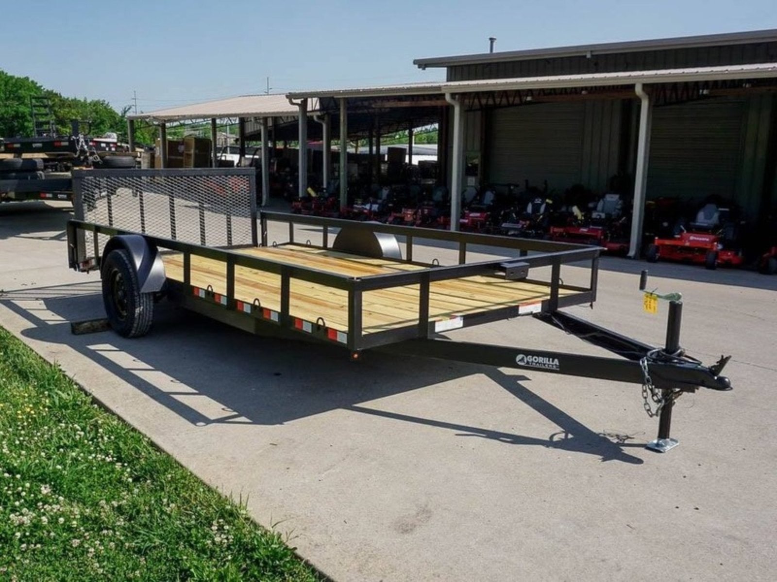 7x14 Dovetail Utility Trailer 3,500lb Axle - Image 8