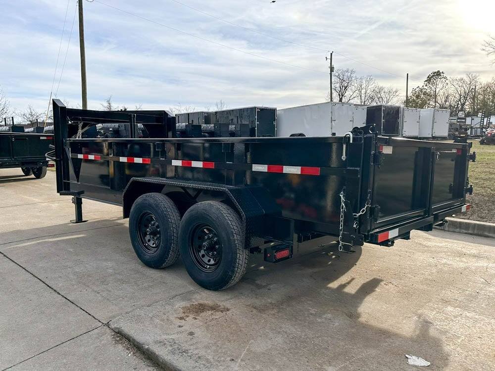 7x14 Gorilla Telescopic Gooseneck IBeam Dump Trailer 2ft Sides (2) 7K Axles - Image 6