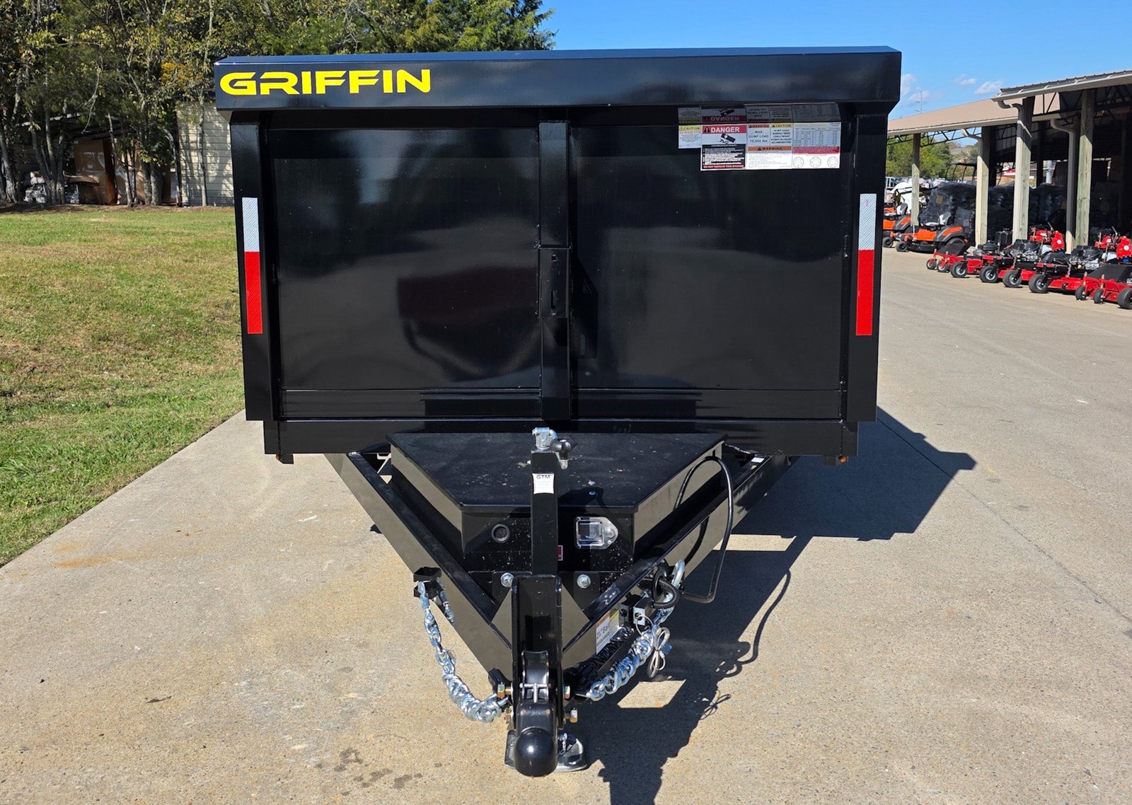 7x14 Hydraulic Dump Trailer 3ft Sides Powder Coated 2-7k Axles GVWR 14K - Image 4